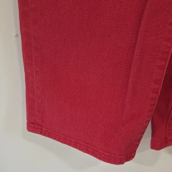 Lauren Ralph Lauren Red Straight Leg Jeans Size 14 Classic Straight Fit - Picture 5 of 12